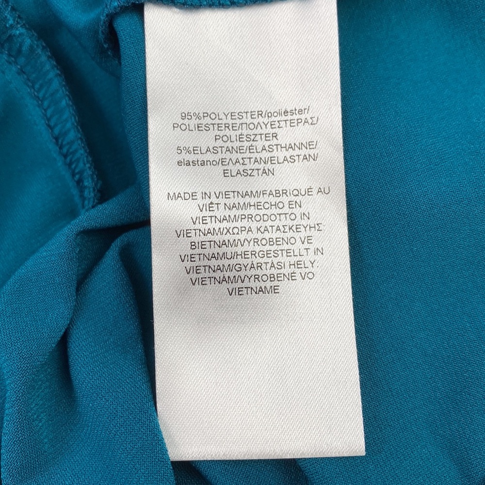 Chaps Teal Midi Dress - Picture 6 of 7